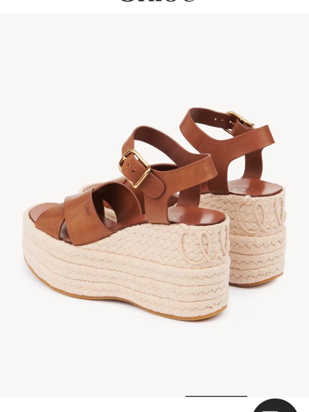Chloé ISLA WEDGE ESPADRILLE